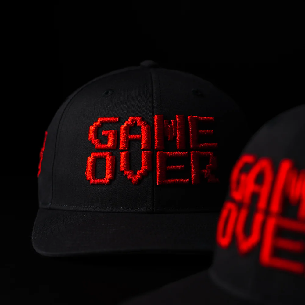 Game Over Black Snapback Hat - Image 3